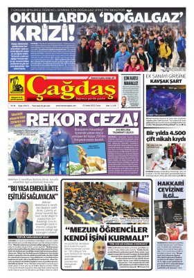 BATMAN ÇAĞDAŞ GAZETESİ - 01.12.2022 Manşeti