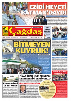 BATMAN ÇAĞDAŞ GAZETESİ - 04.10.2022 Manşeti
