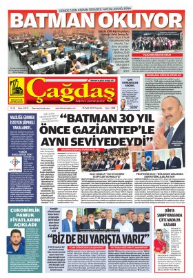 BATMAN ÇAĞDAŞ GAZETESİ - 28.09.2022 Manşeti
